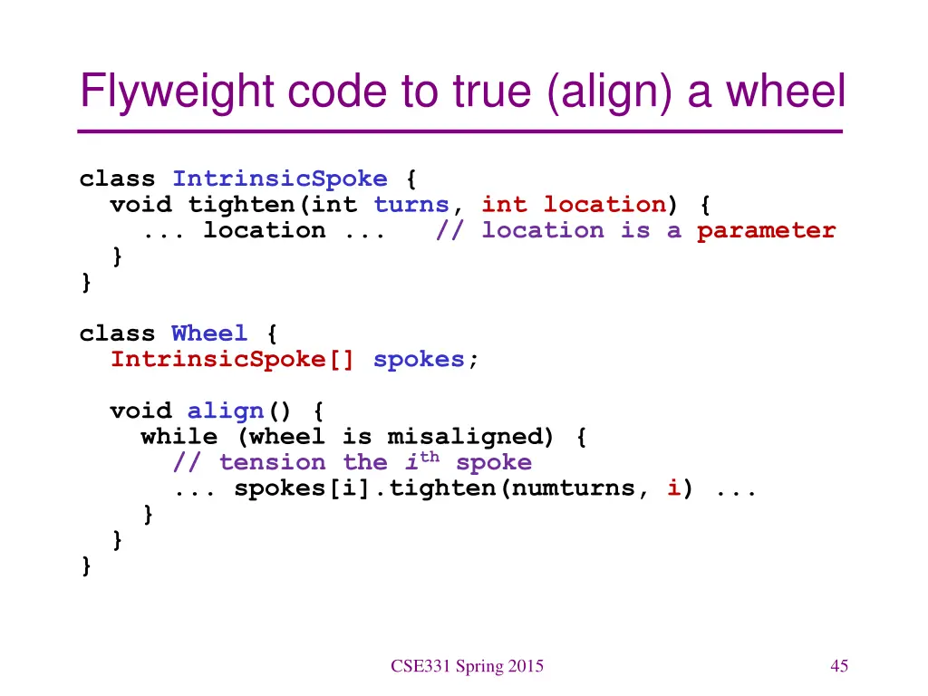 flyweight code to true align a wheel