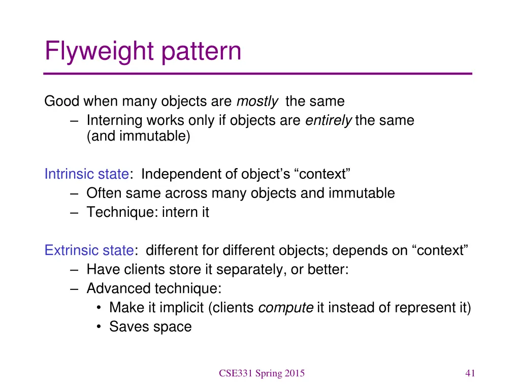 flyweight pattern