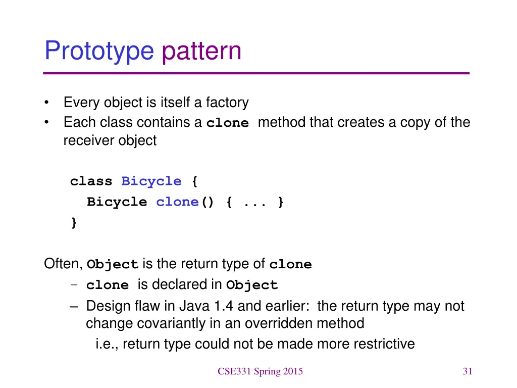 prototype pattern