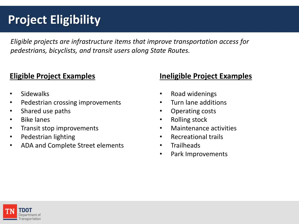 project eligibility 1