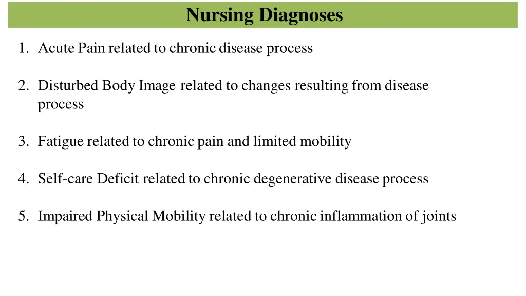 nursing diagnoses