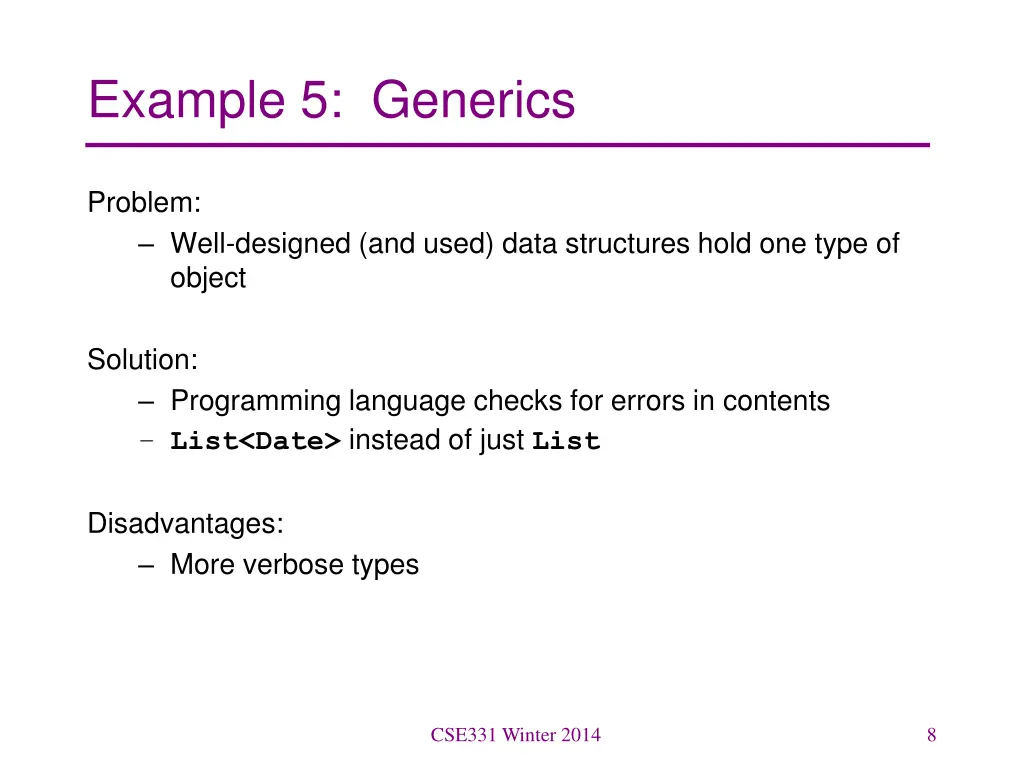 example 5 generics