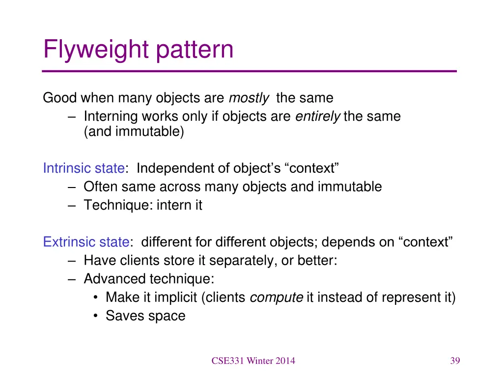 flyweight pattern