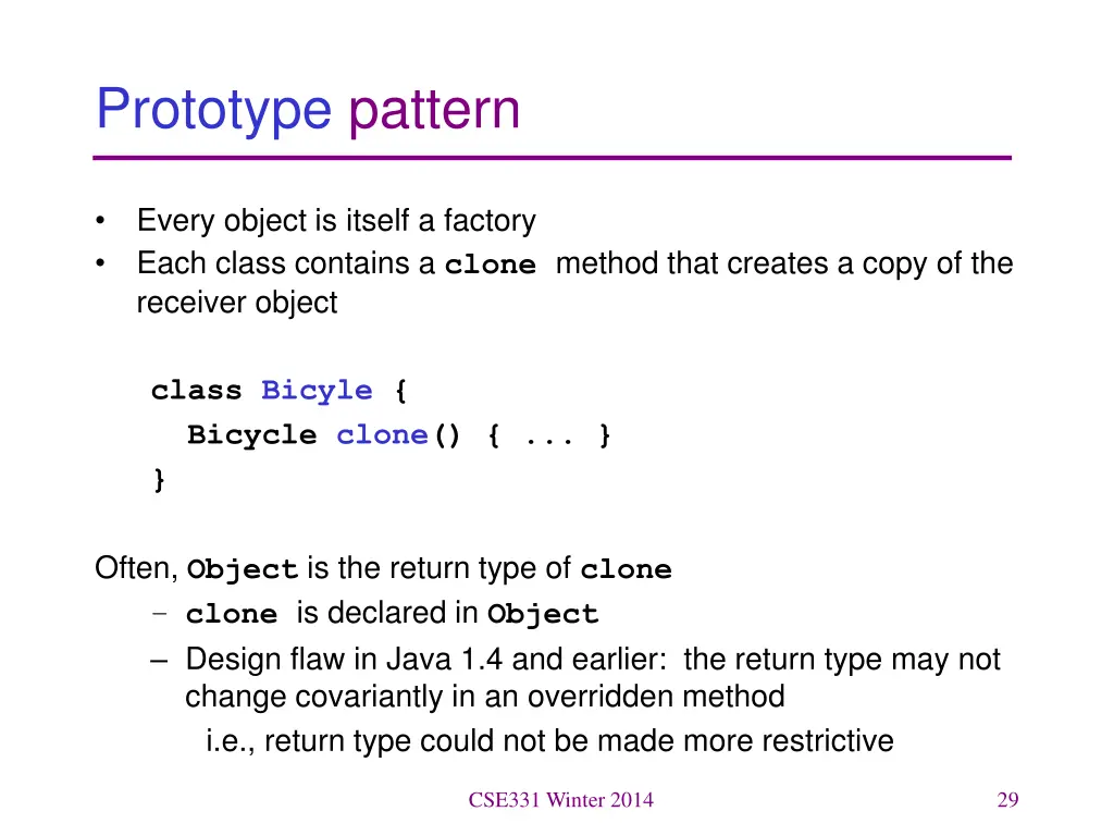 prototype pattern