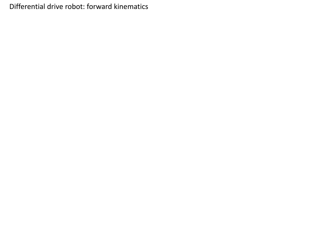 differential drive robot forward kinematics