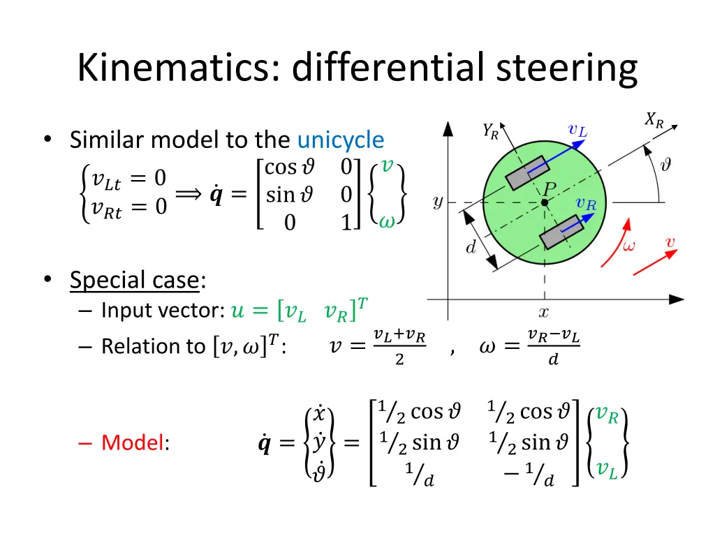 kinematics differential steering