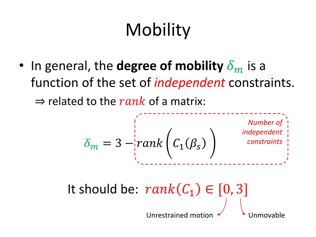 mobility