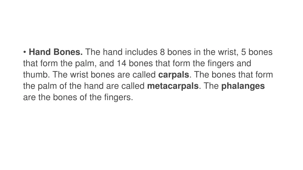 hand bones the hand includes 8 bones in the wrist