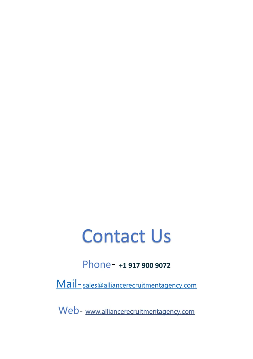 contact us