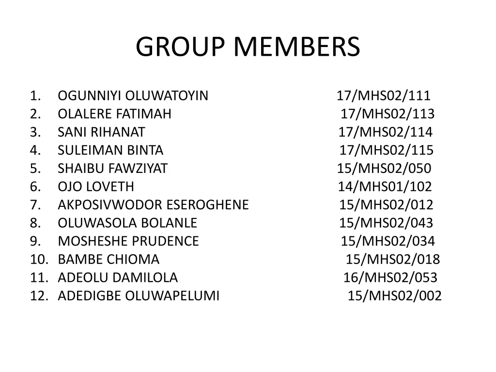 group members