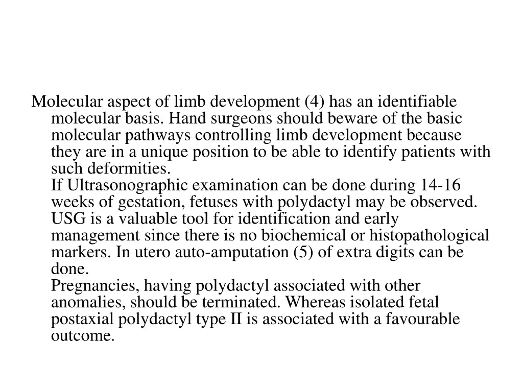 molecular aspect of limb development