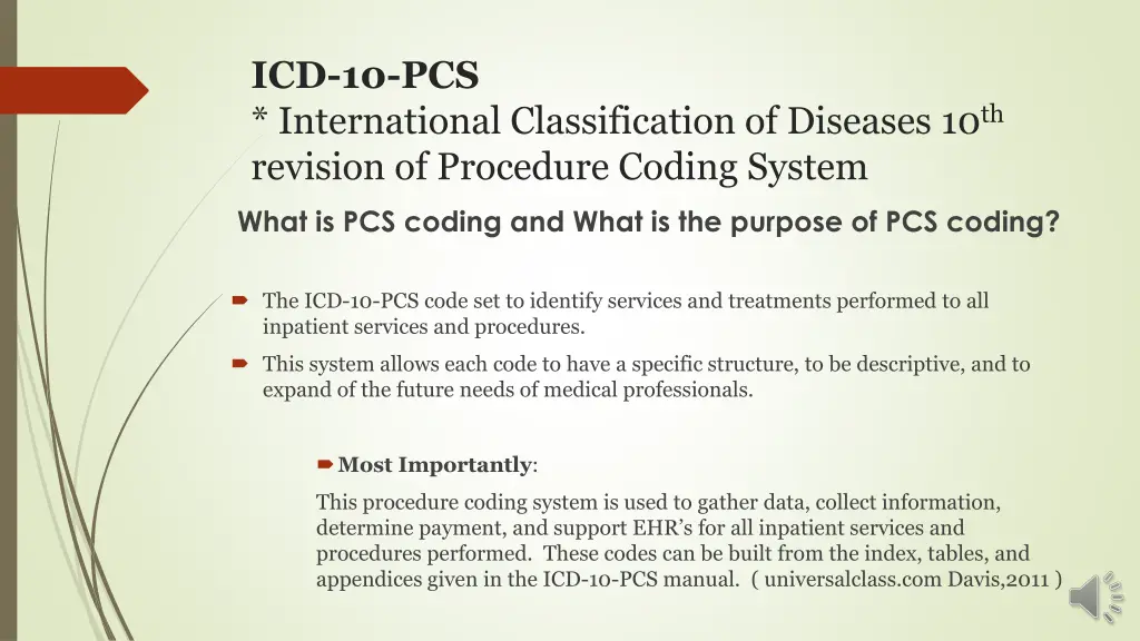 icd 10 pcs international classification