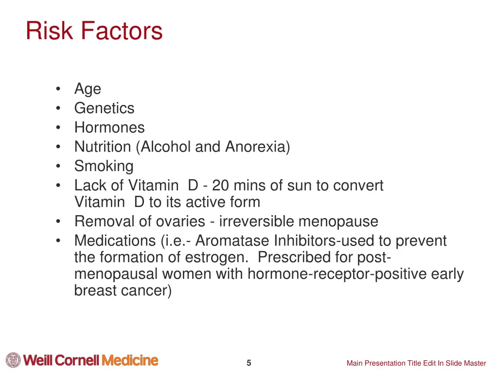 risk factors