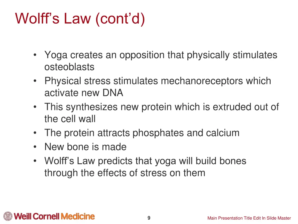 wolff s law cont d