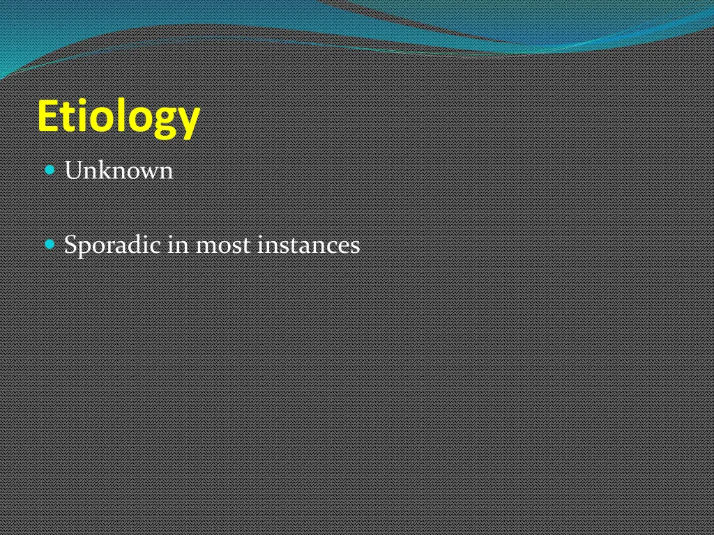 etiology