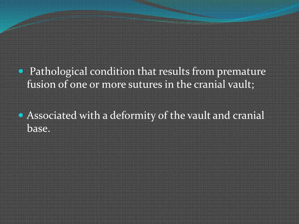 pathological condition that results from