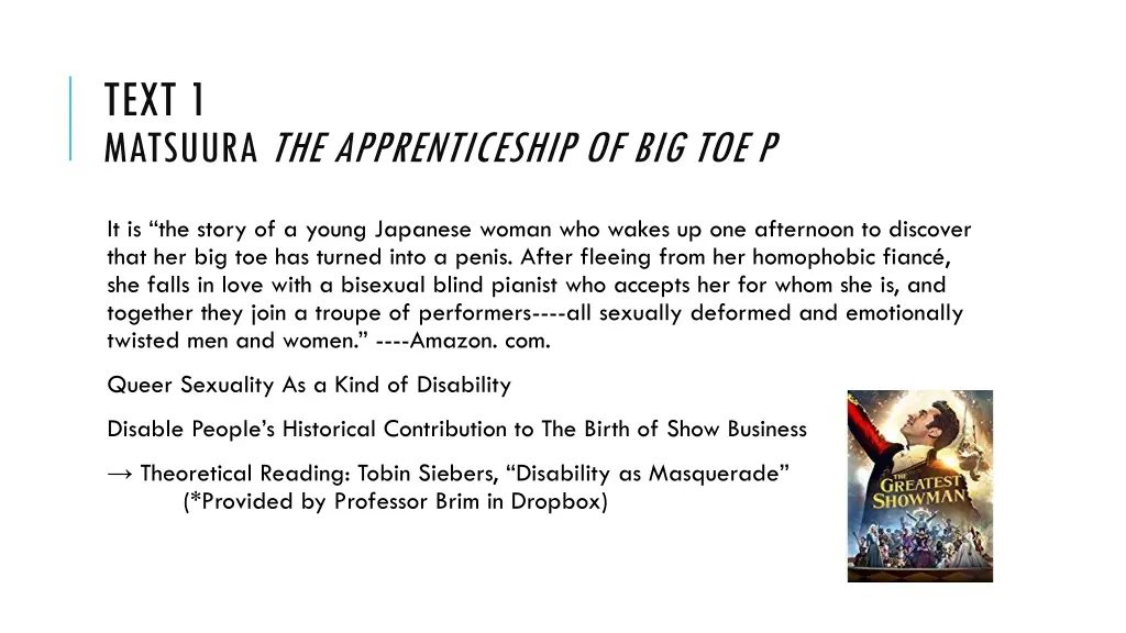 text 1 matsuura the apprenticeship of big toe p