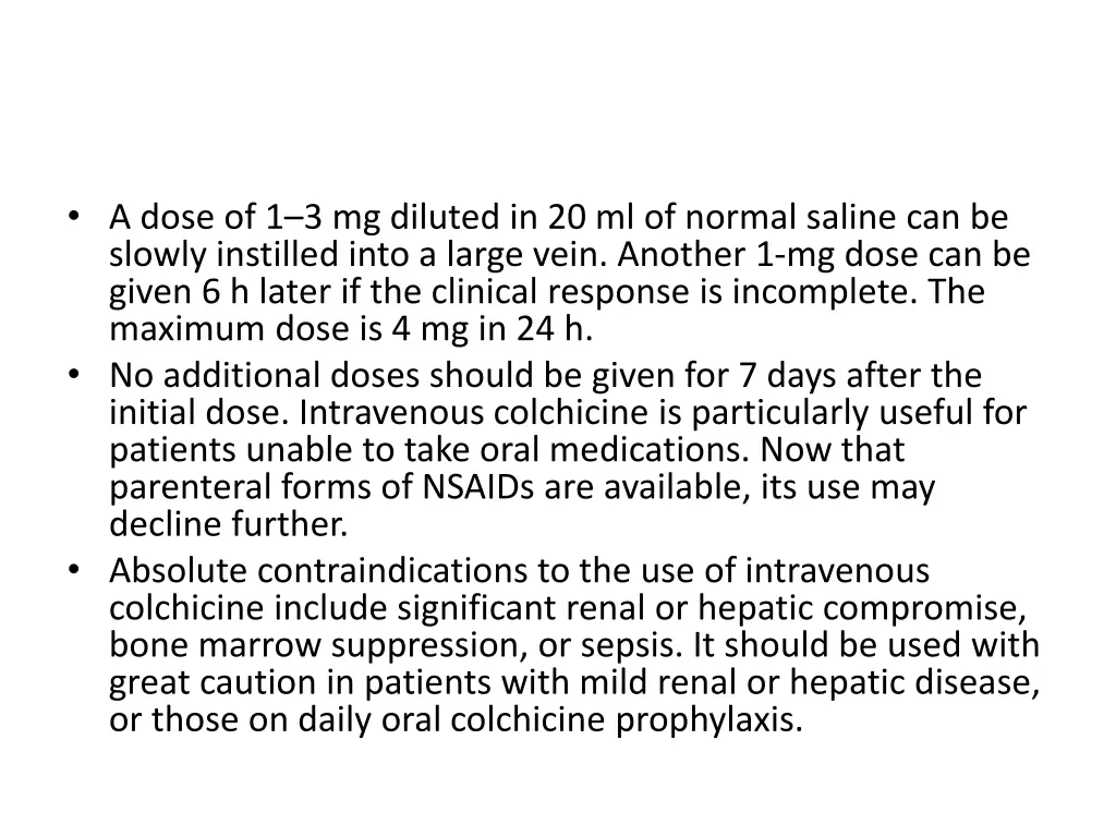 a dose of 1 3 mg diluted in 20 ml of normal