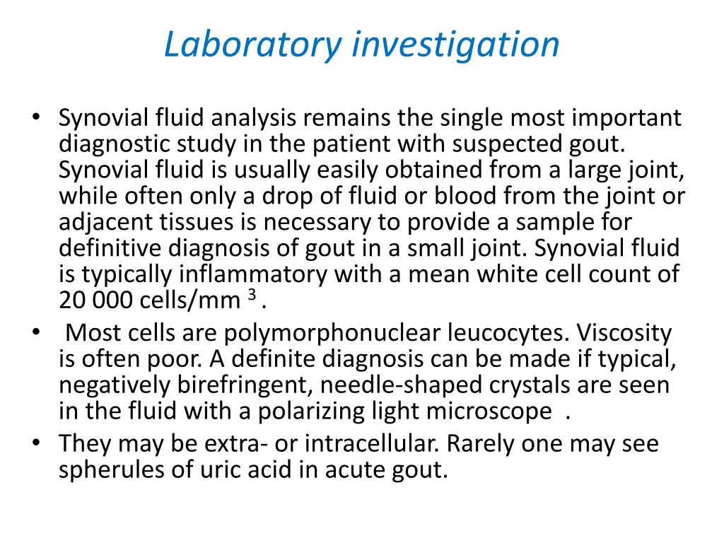 laboratory investigation