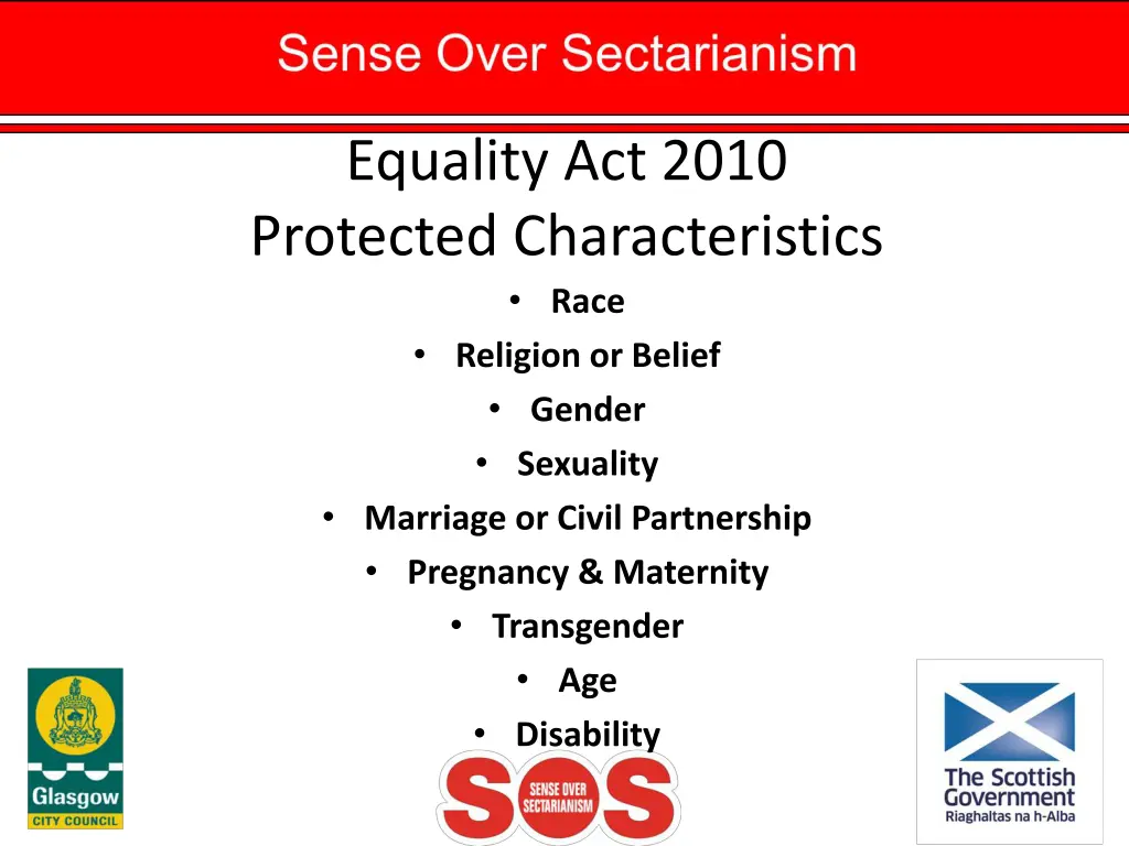 equality act 2010 protected characteristics race