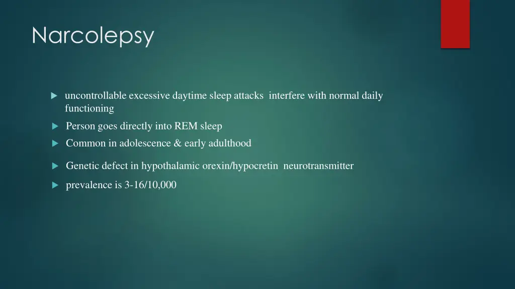 narcolepsy