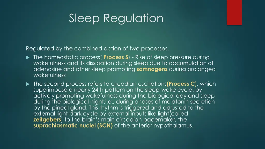 sleep regulation