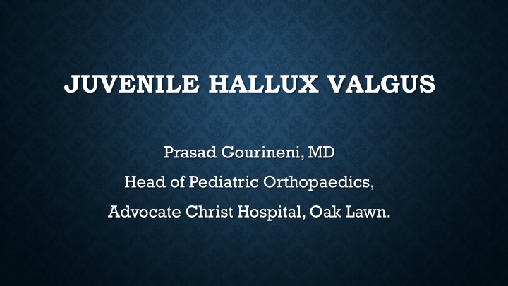 juvenile hallux valgus