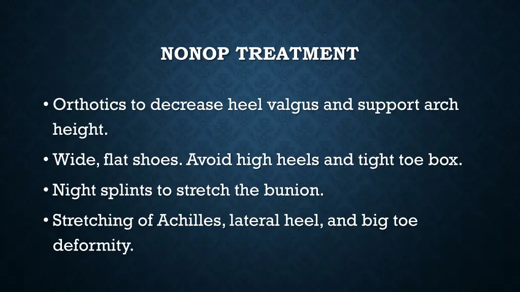 nonop treatment