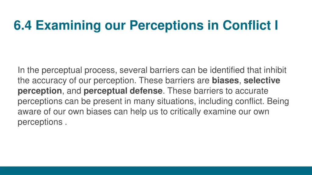 6 4 examining our perceptions in conflict i