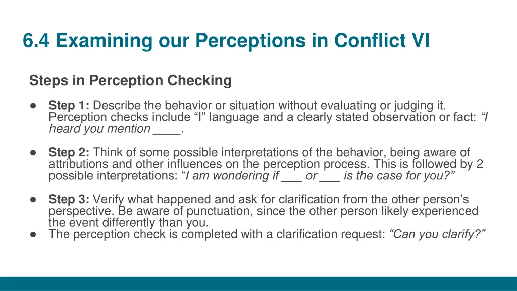 6 4 examining our perceptions in conflict vi