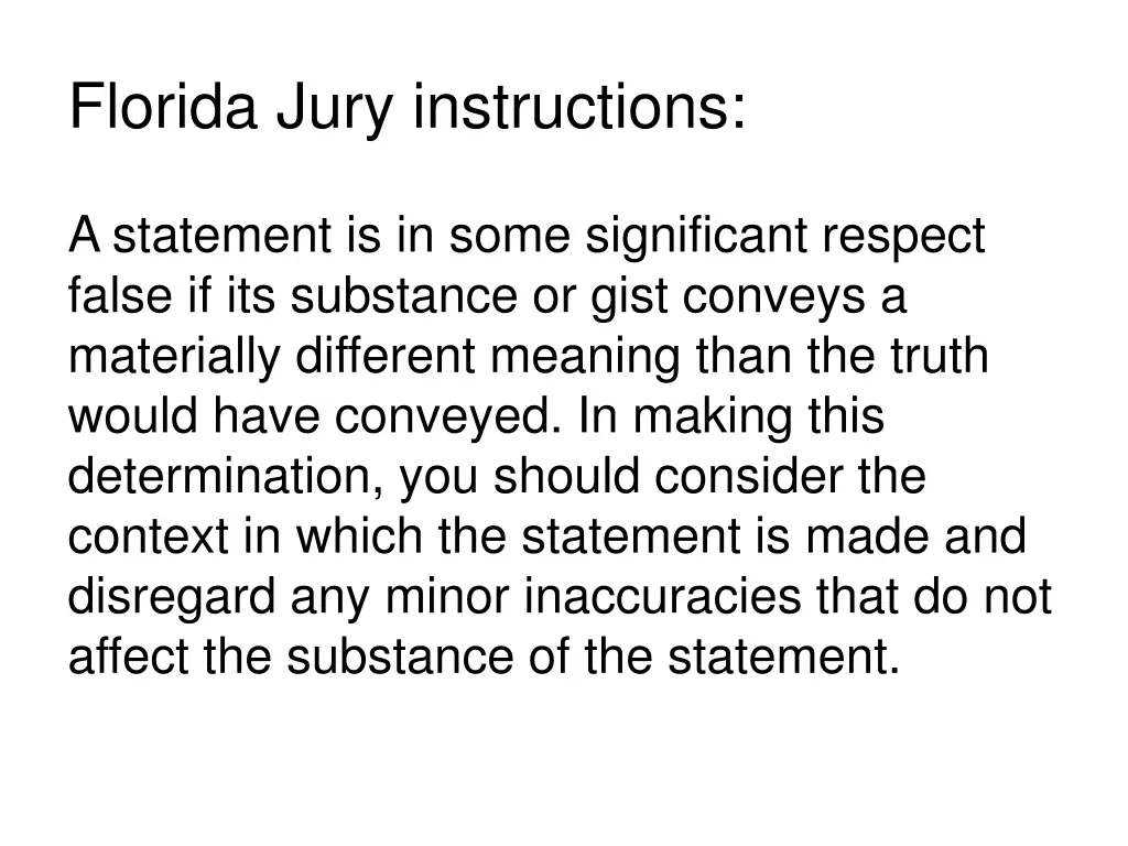 florida jury instructions