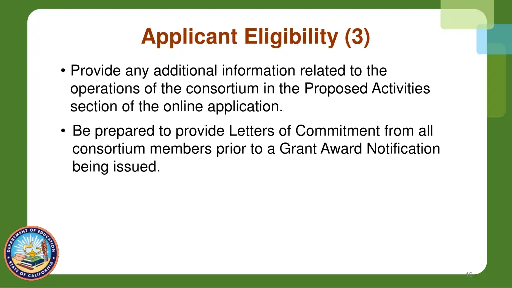 applicant eligibility 3