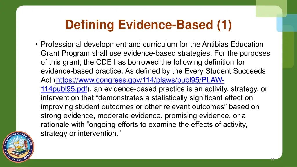 defining evidence based 1