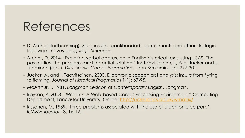 references