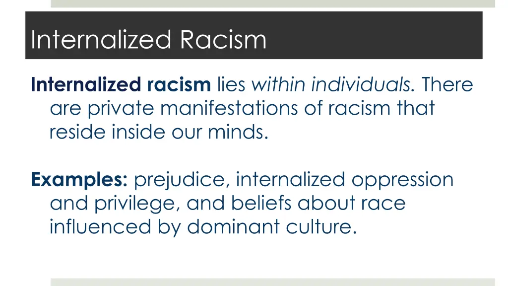 internalized racism