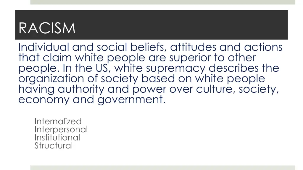 racism individual and social beliefs attitudes