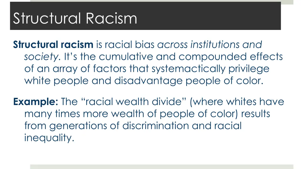 structural racism