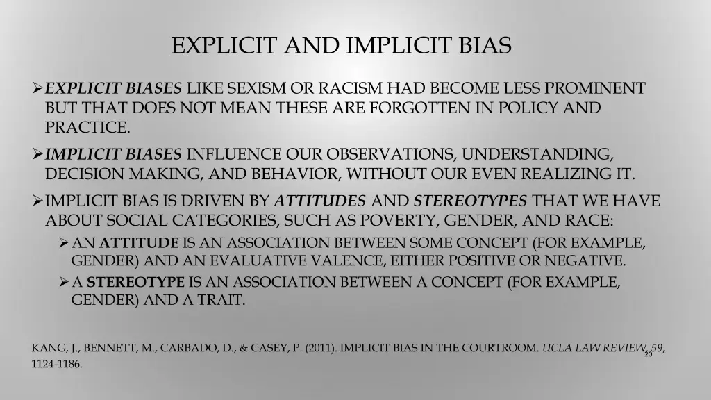 explicit and implicit bias