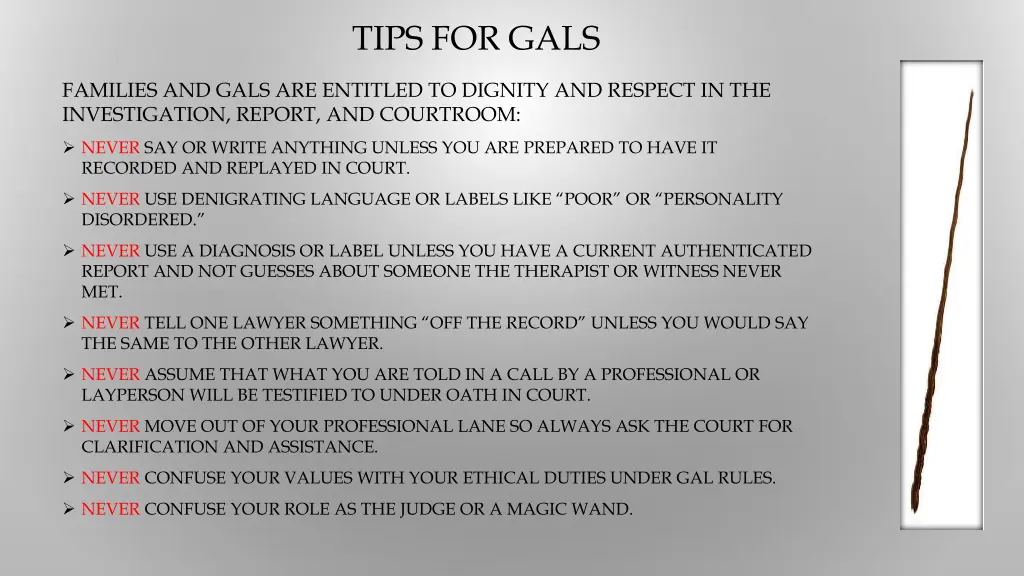 tips for gals