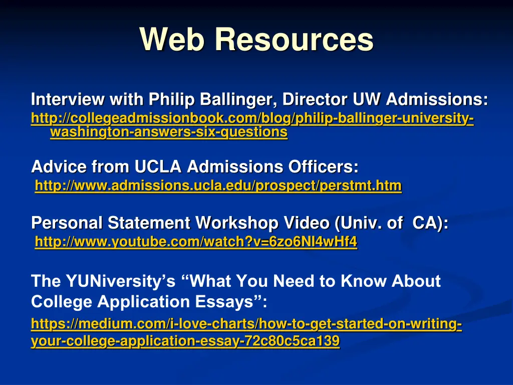 web resources 1