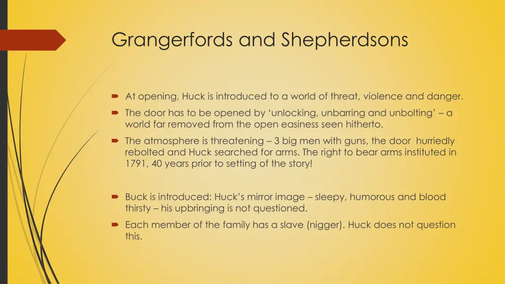 grangerfords and shepherdsons