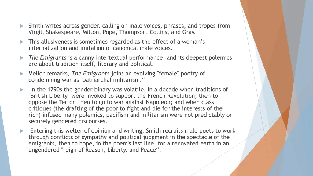 smith writes across gender calling on male voices