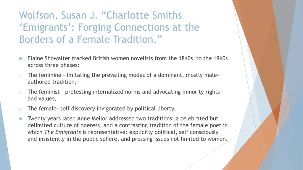 wolfson susan j charlotte smiths emigrants