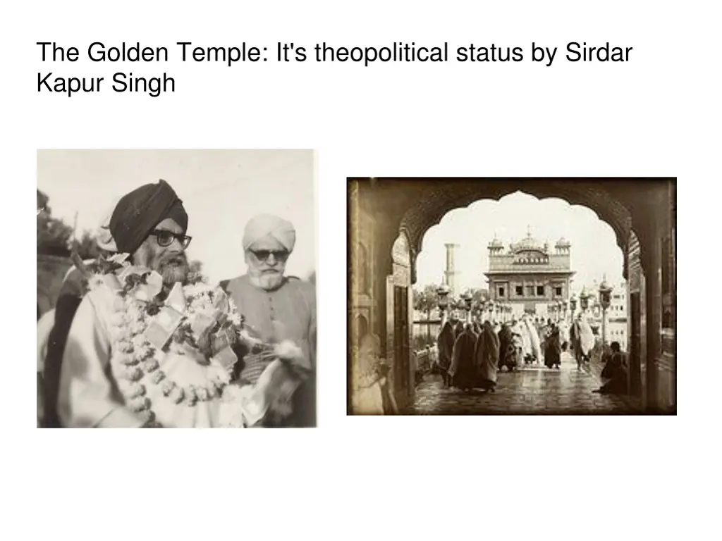 the golden temple it s theopolitical status