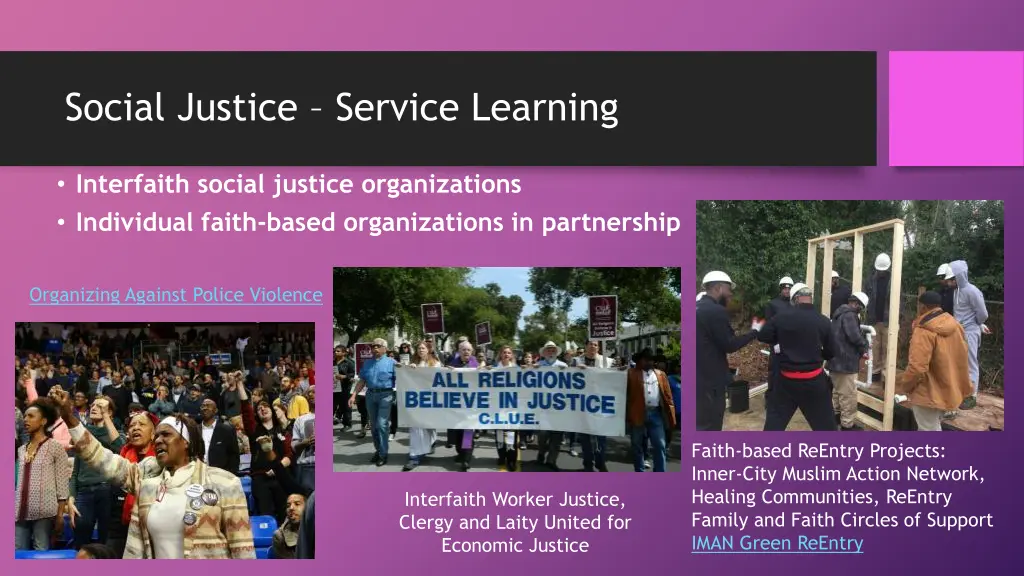 social justice service learning 1