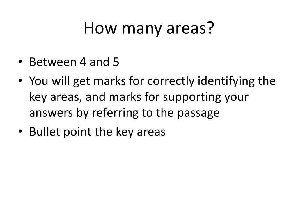 how many areas