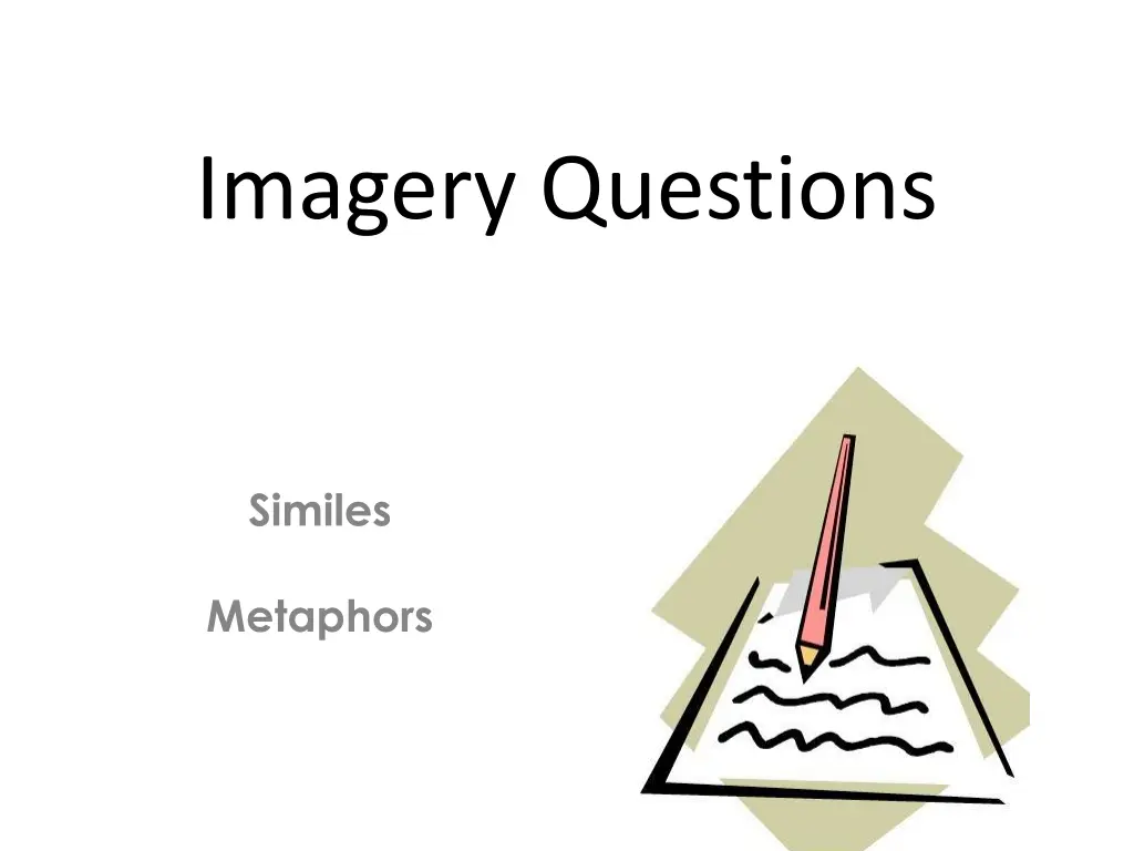 imagery questions analysis