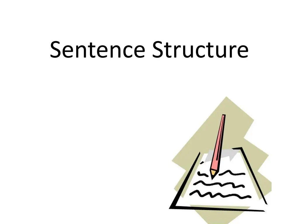 sentence structure analysis