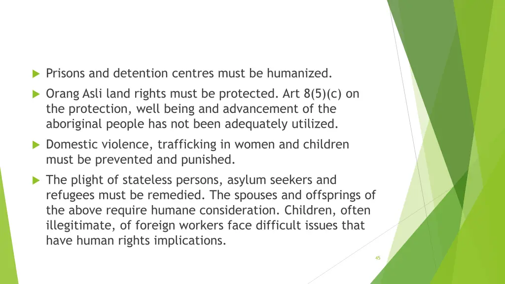 prisons and detention centres must be humanized