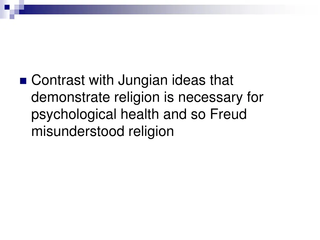 contrast with jungian ideas that demonstrate